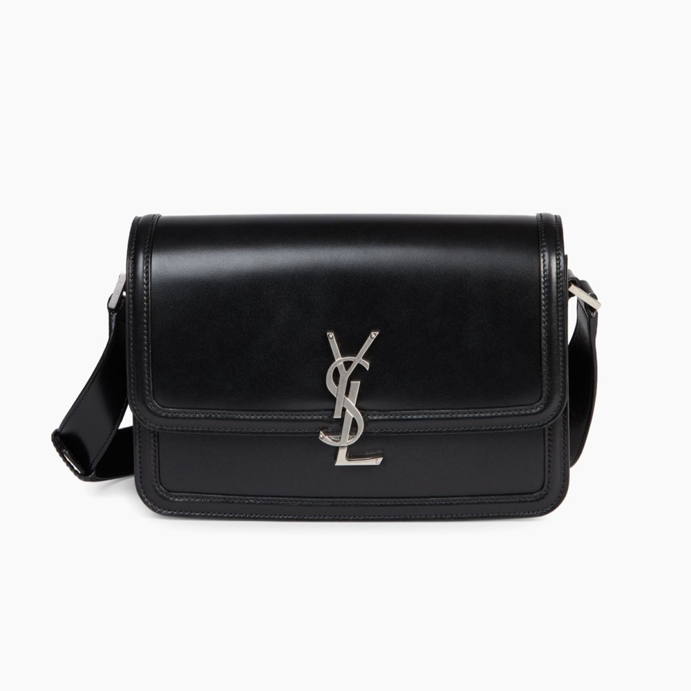 YSL Black Leather Crossbody Bag
